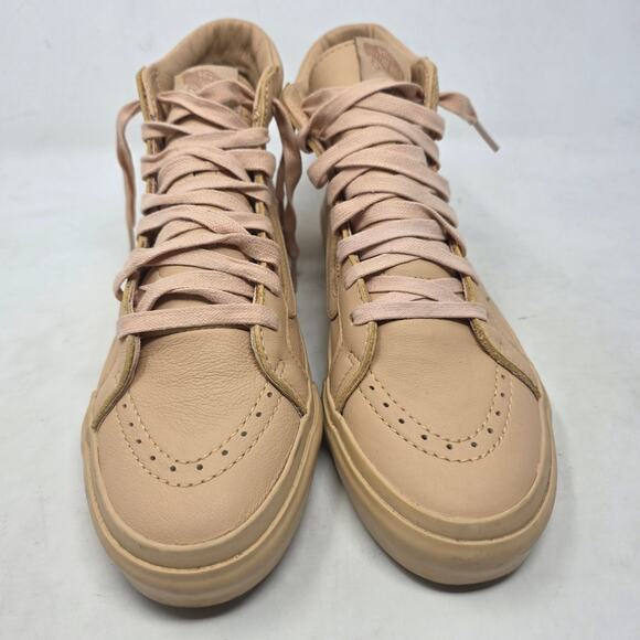 Vans Womens Sk8-Hi Beige Perforated High-Top Sneakers Size 9.5 - Picture 3 of 8